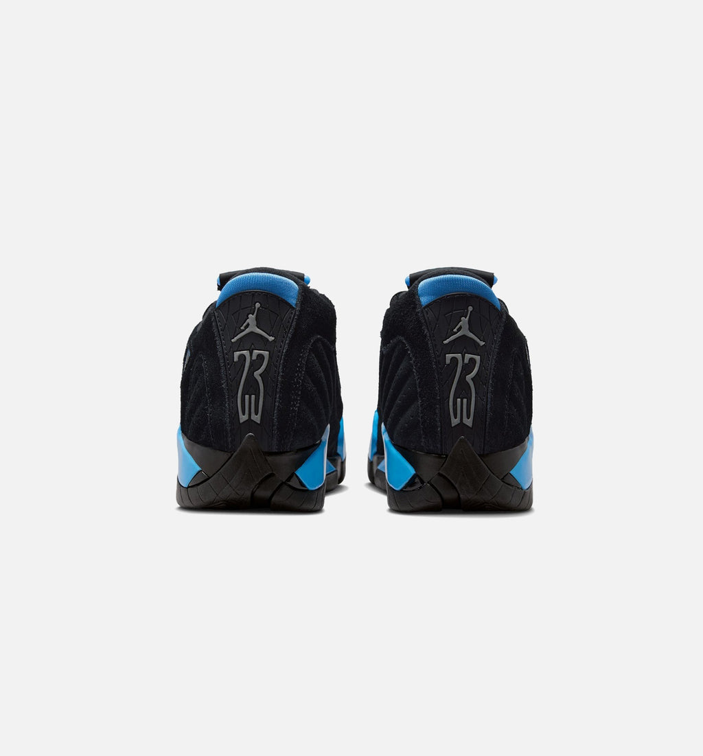 Air Jordan 14 Retro Black University Blue Grade School Lifestyle Shoes - Black/White/University Blue
