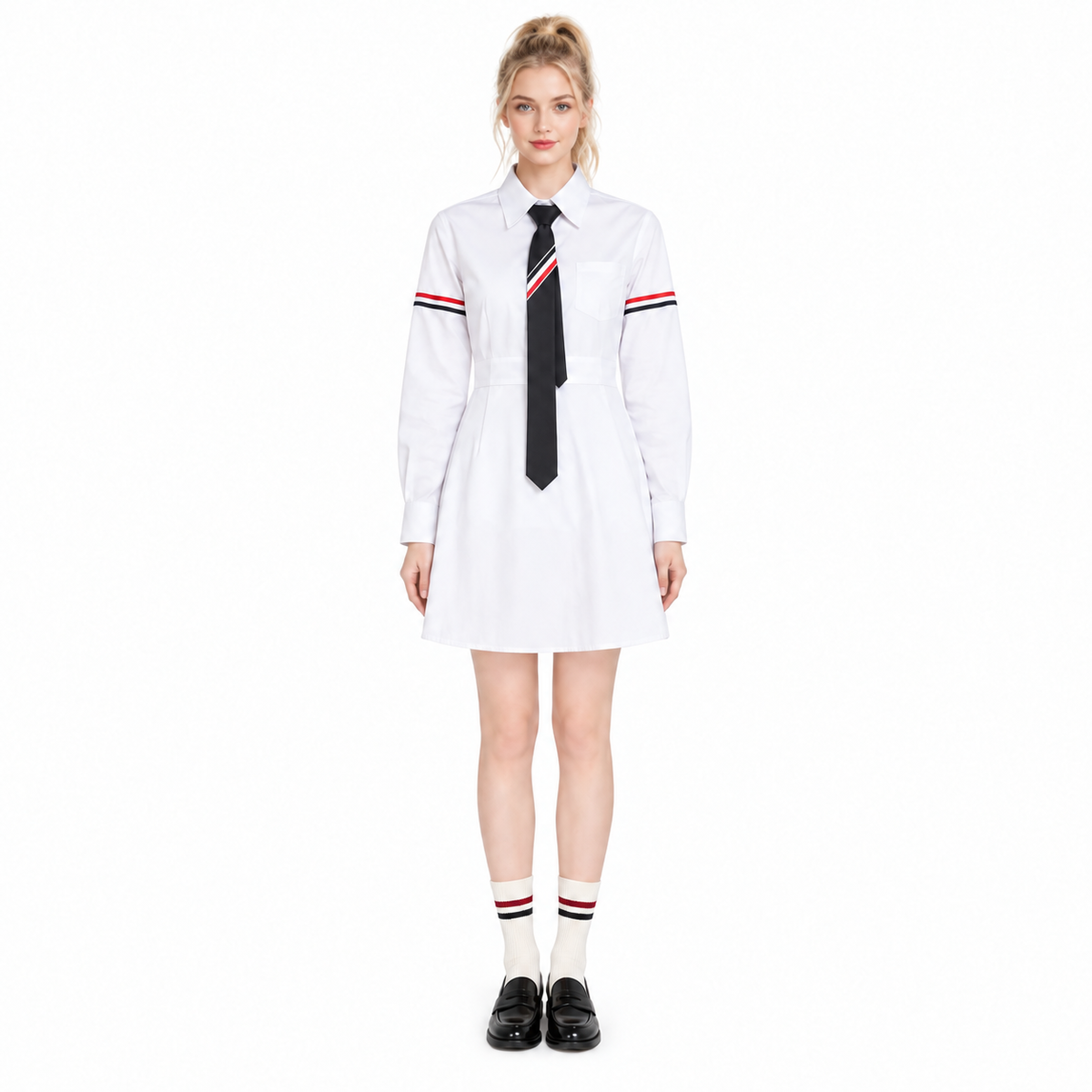Women's Tie-Neck Shirt Dress | Thom Browne