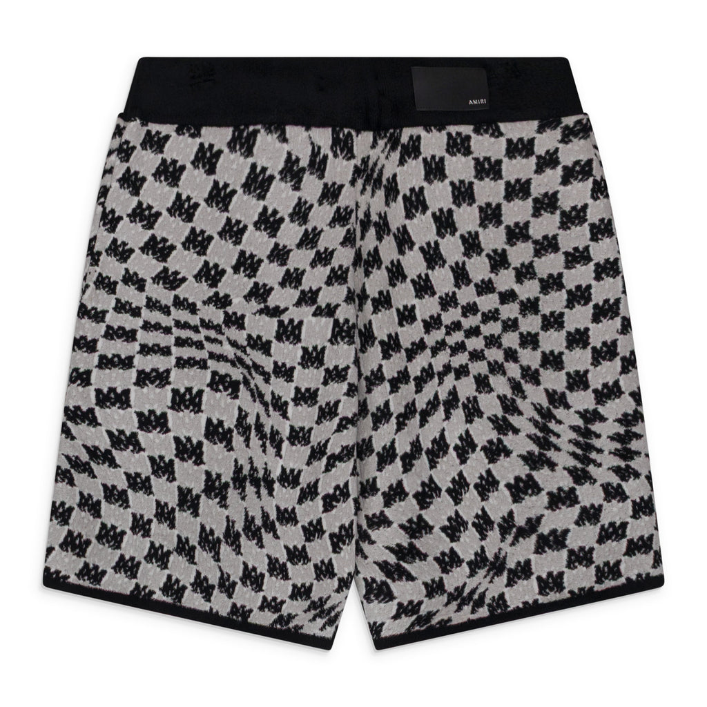 White MA Swirl Shorts