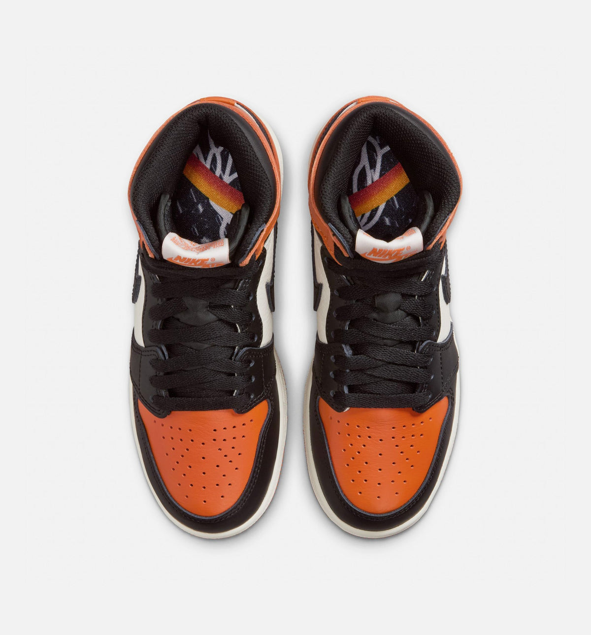 Air Jordan 1 Retro High OG Shattered Backboard Youth Sneakers - Black/Sail/Starfish