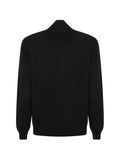 Cruciani high-neck buttoned knit cardigan