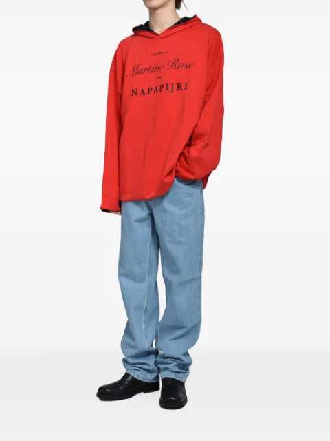 Napa By Martine Rose reversible logo-print hoodie