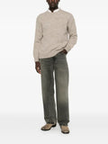 Sunflower crew-neck knitted sweater