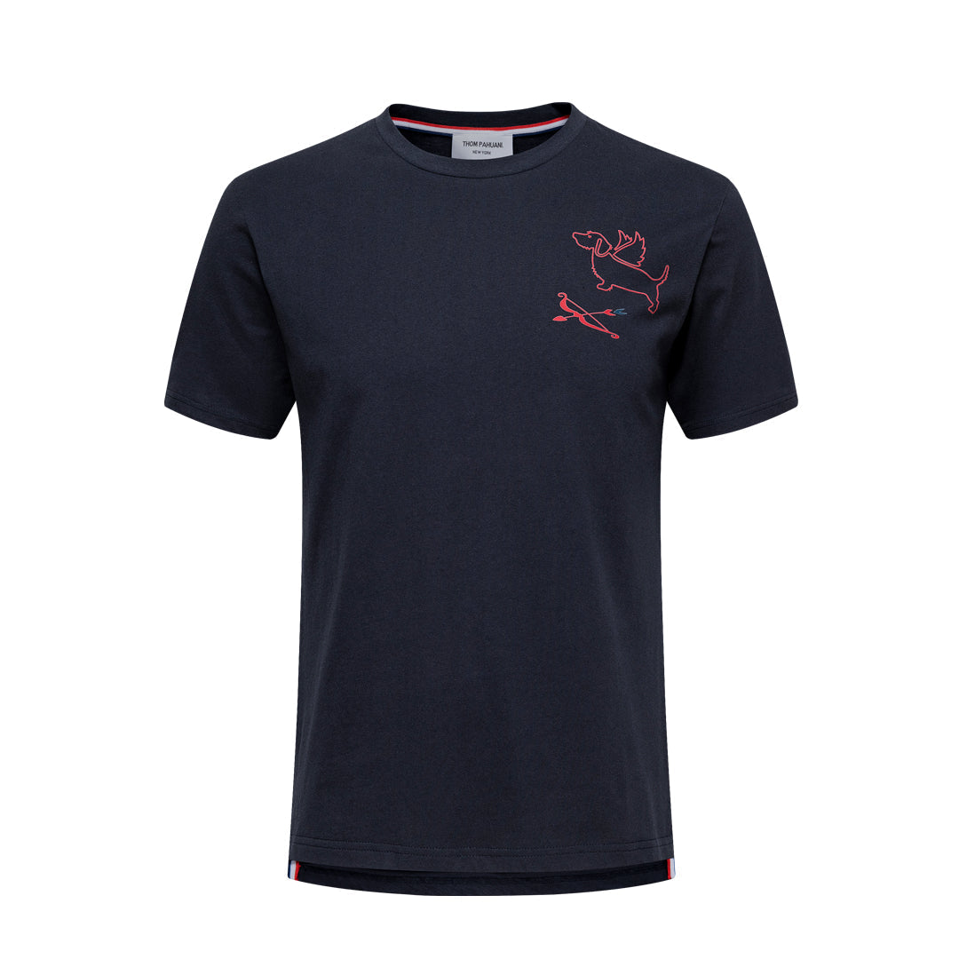 Men's Classic Four-Bar Puppy Dog T-Shirt - 100% Cotton Made in Japan | Thom Browne