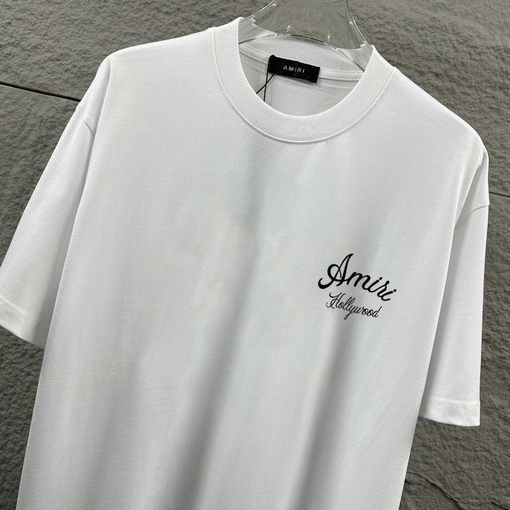 AMIRI Hollywood Script Logo Crew-Neck Short-Sleeve T-Shirt