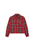 Cropped Flannel Shirt
