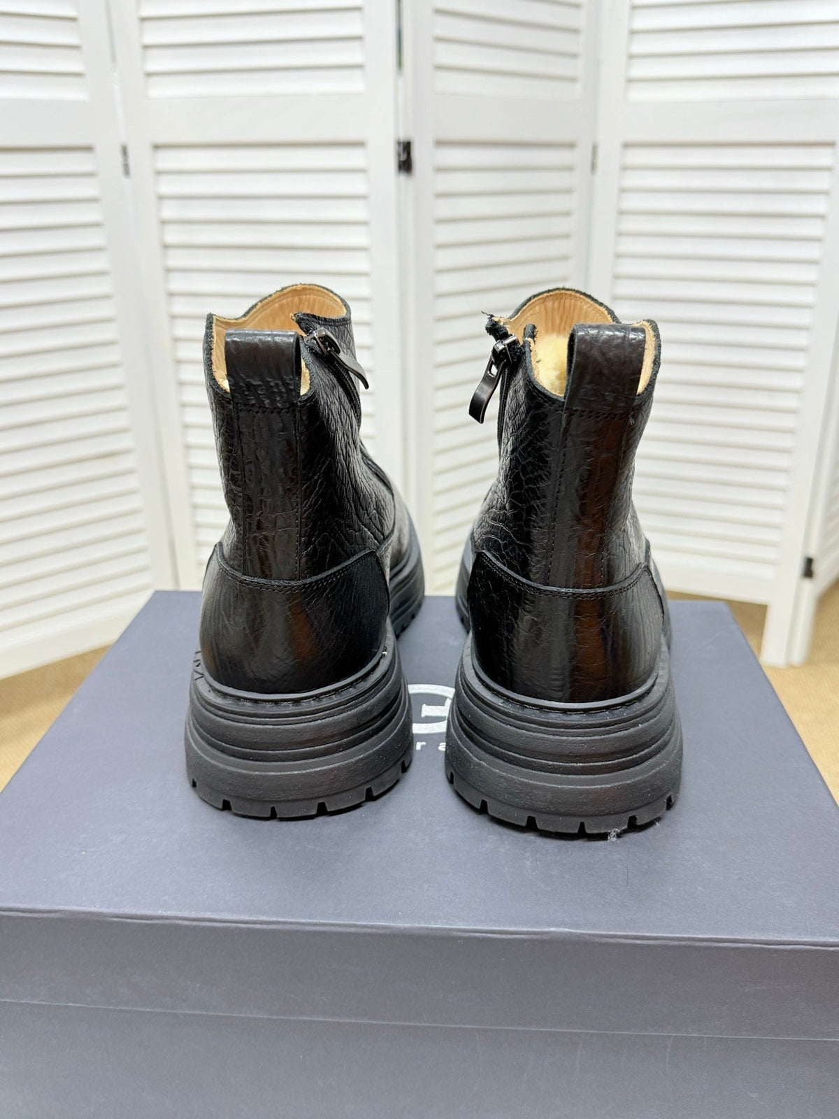 UGG Black Leather Chelsea Boots