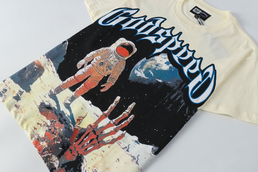 Godspeed Cream Astronaut Graphic Short-Sleeve T-Shirt