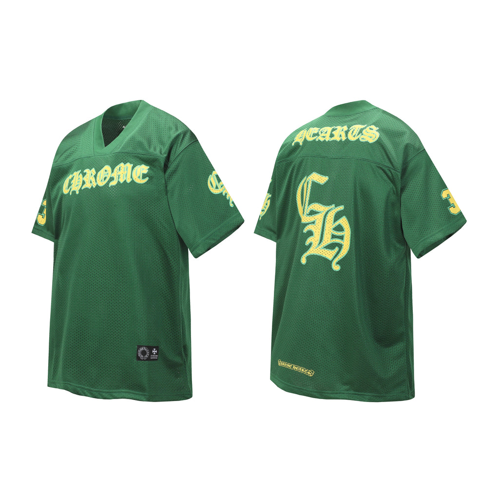 Chrome Hearts Stadium Mesh Short Sleeve Jersey Green
