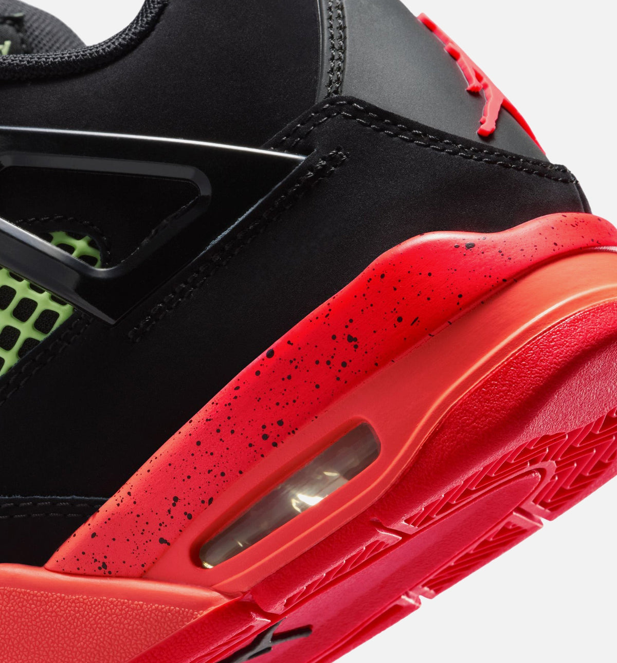 Air Jordan 4 Retro Black Infrared 23 Big Kids' Sneakers - Black / Infrared 23 / Bright Mango