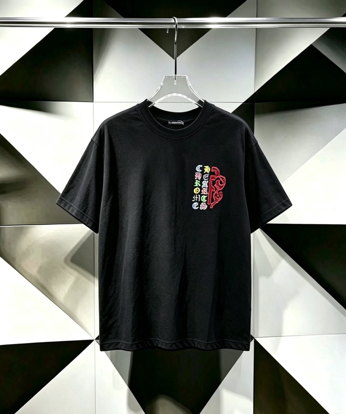 Chrome Hearts Multicolor Cross Graphic T-Shirt
