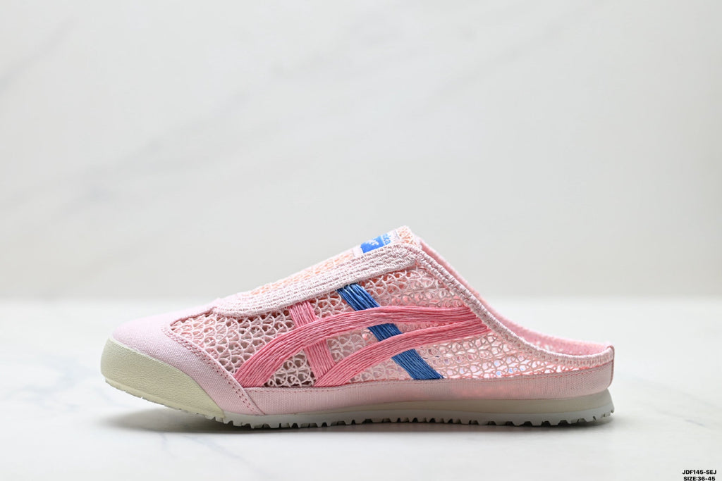 Onitsuka Tiger Retro Sabot Pink Mesh Multicolor Unisex Shoes Style 24