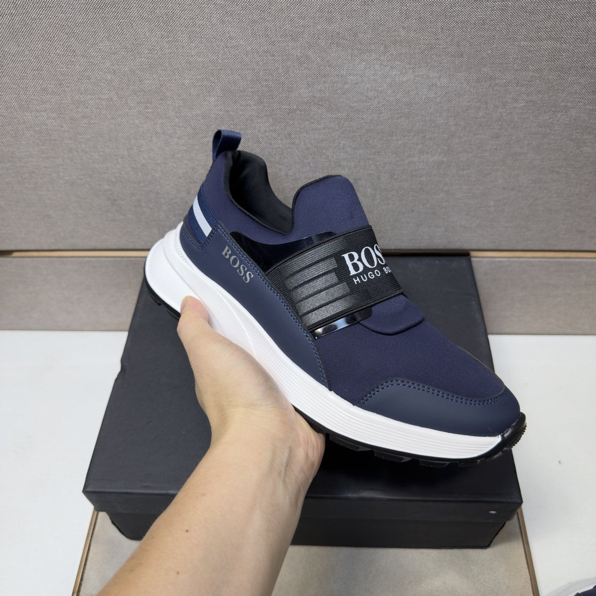 Hugo Boss Strap Slip-On Sneakers