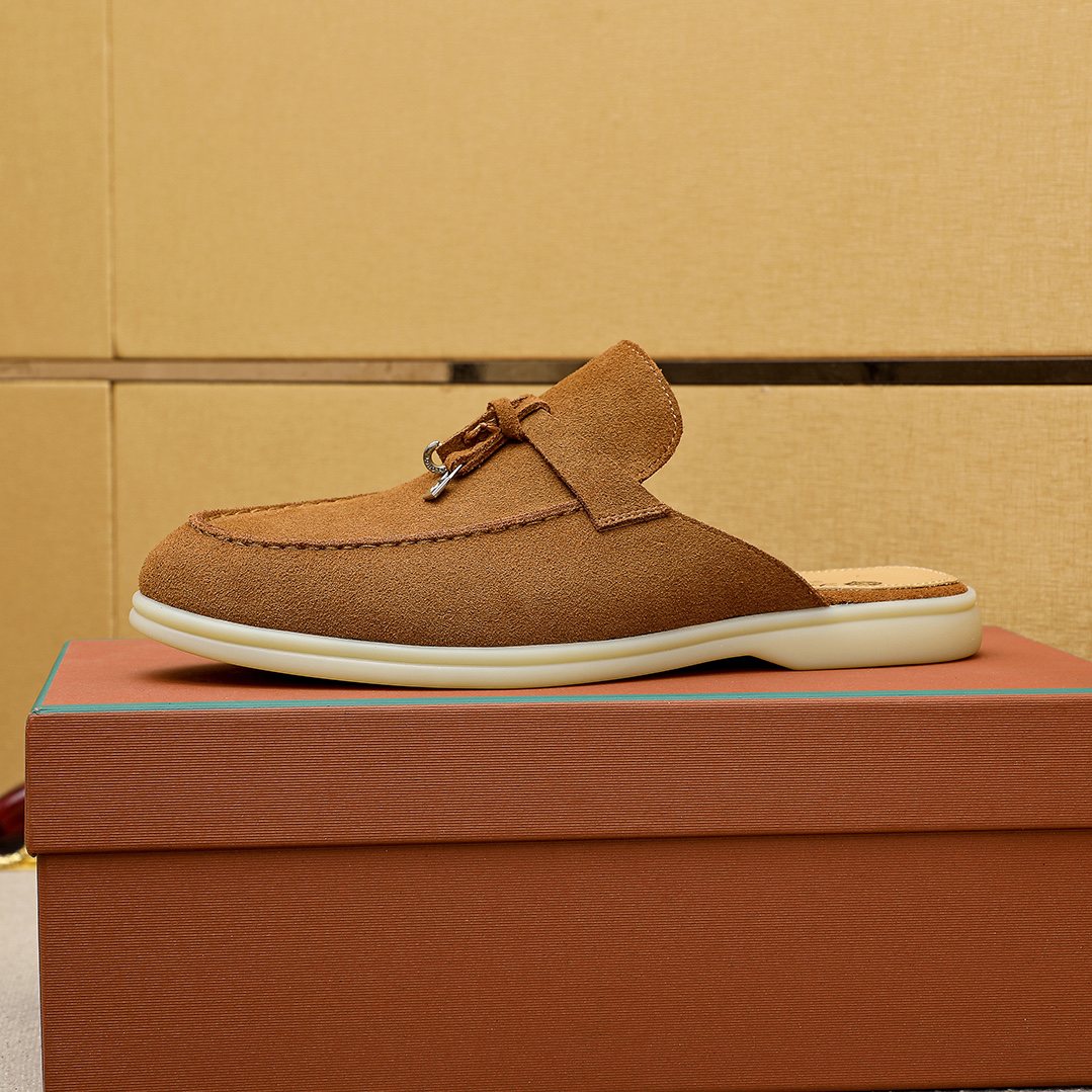 Loro Piana Tassel Backless Loafers