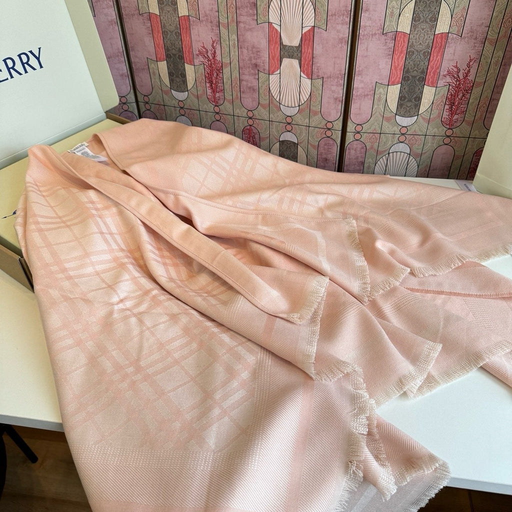 Burberry Fringed Woven Shawl