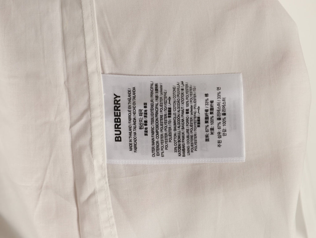 Burberry Equestrian Pocket-Detail Long-Sleeve Shirt - Cream
